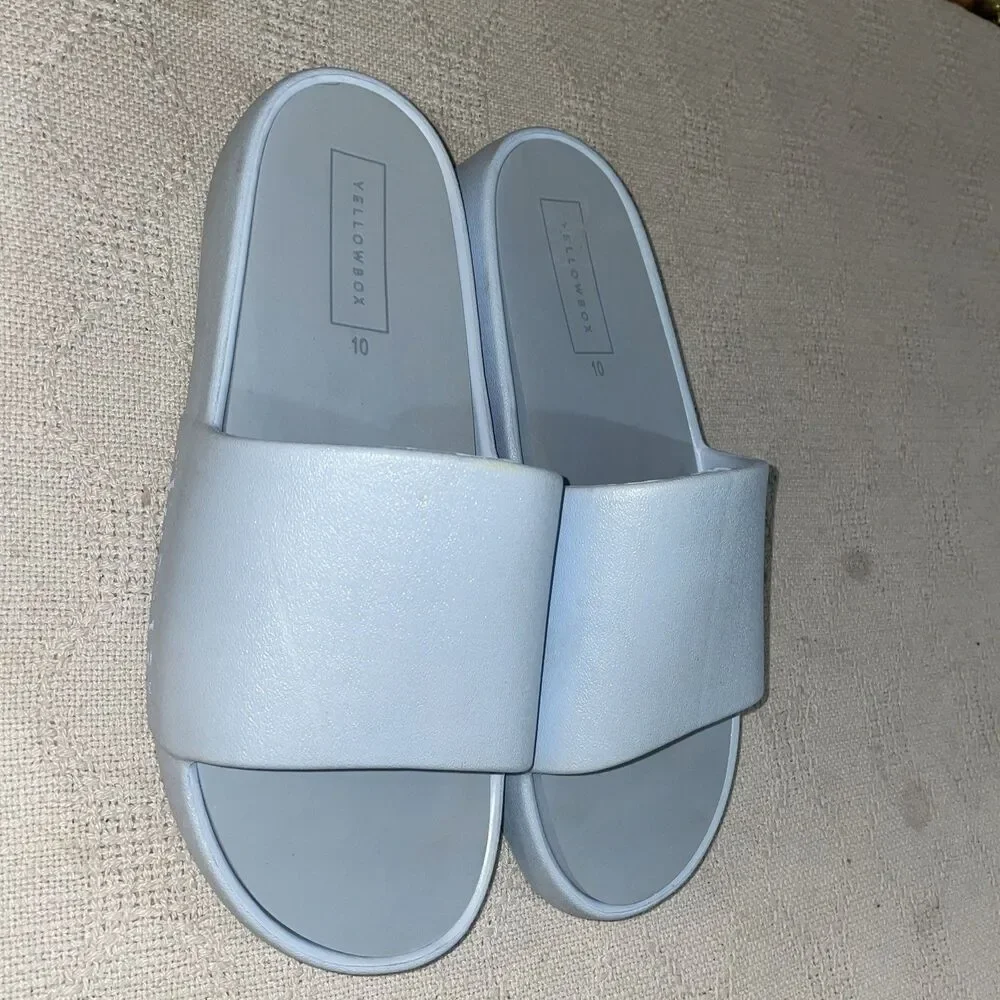 Yellowbox Men’s Casual Slides Size 10 M Blue Synthetic Beach Cruise Outdoors